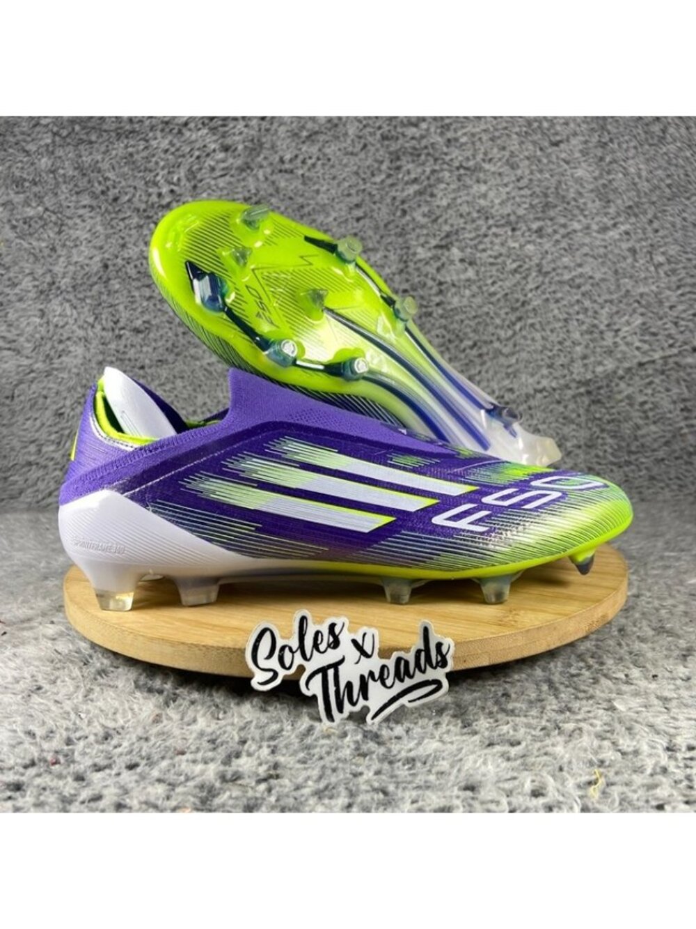 Adidas F50 Elite Laceless FG Soccer Size 8 Men Radiant Blaze Pack JH7628